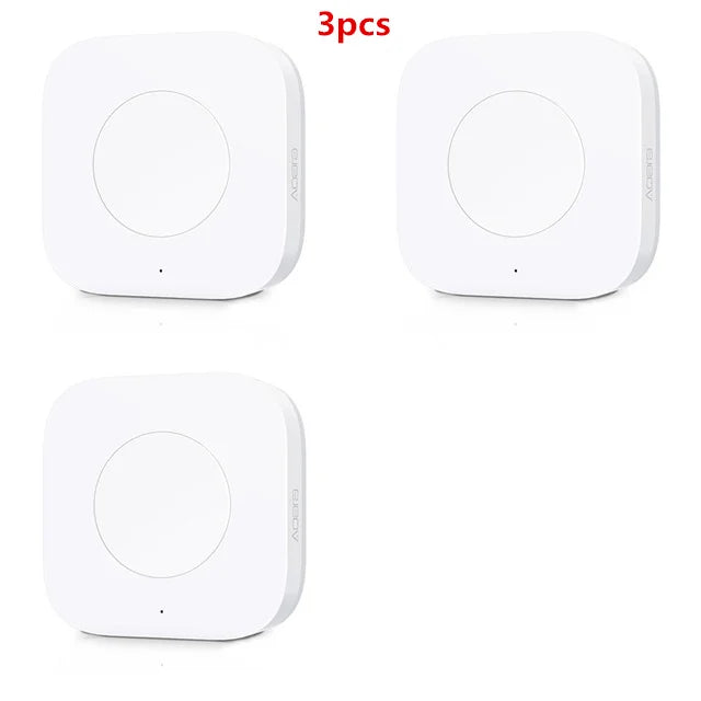 Aqara Mini Wireless Switch Zigbee Sensor One Key Control Smart Button Smart Remote Control For Apple HomeKit Mijia Xiaomi Peaceful Pleasures Health and Wellness 3 pieces China Mainland