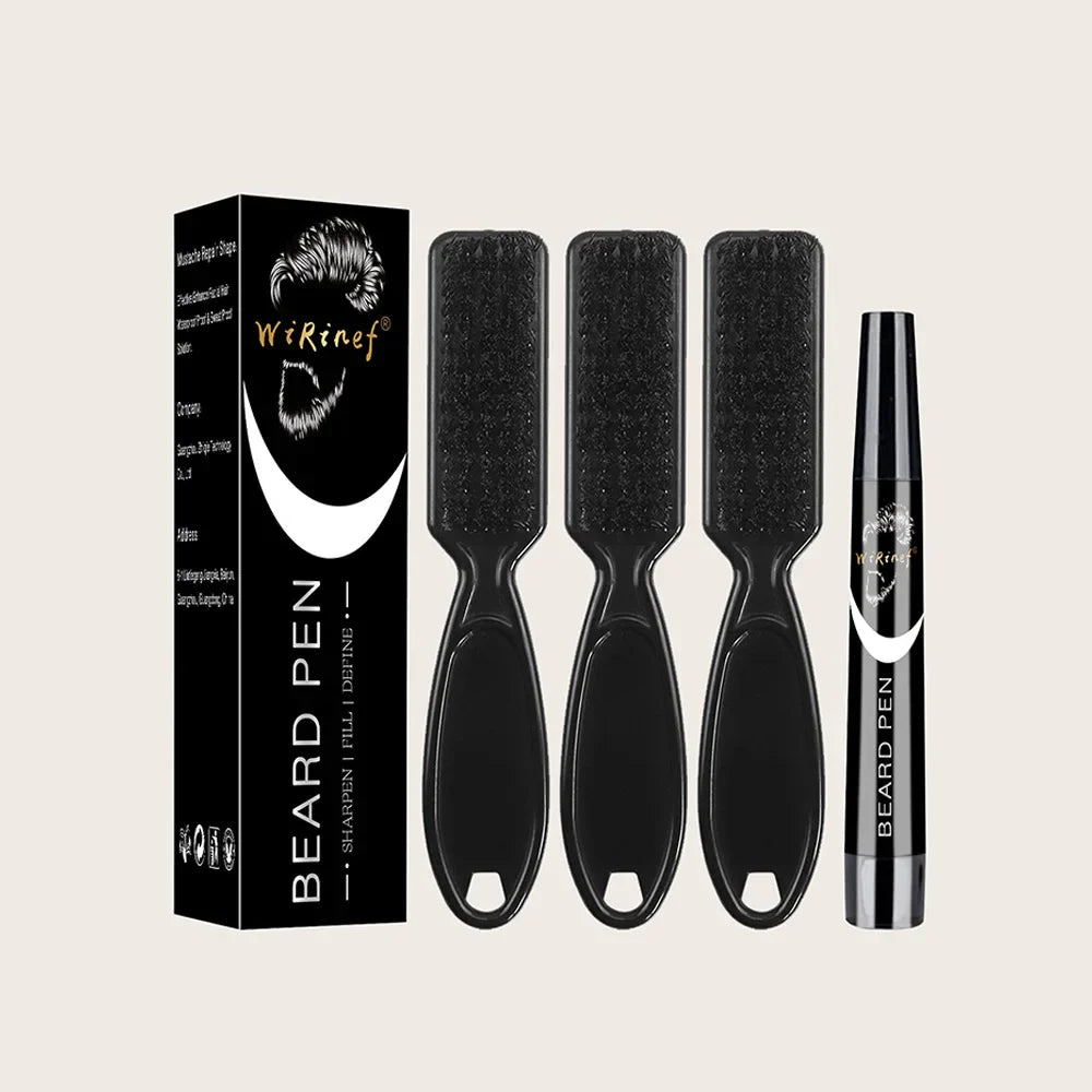Waterproof Beard Filler Pen & Brush Set – Hair Enhancer Pencil
