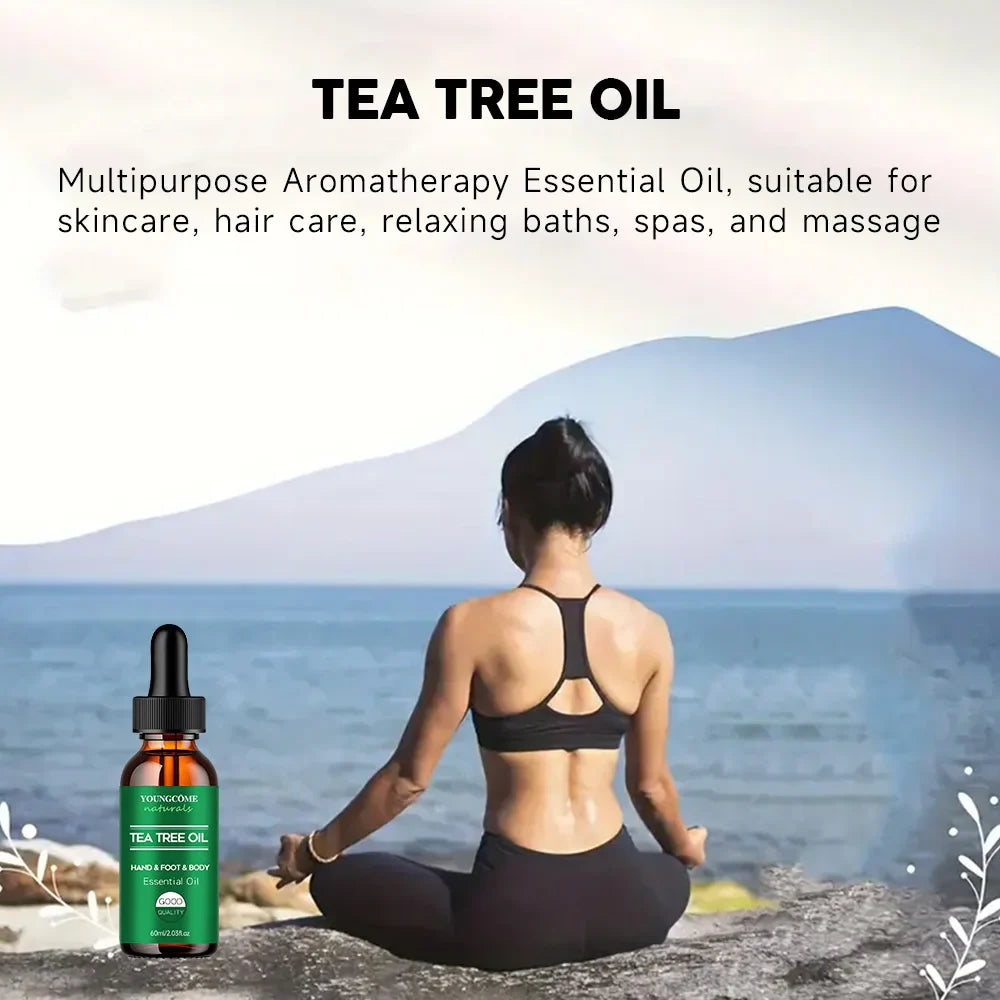 Tea Tree Essential Oil – Face, Body, Hair, Nails & Diffuser