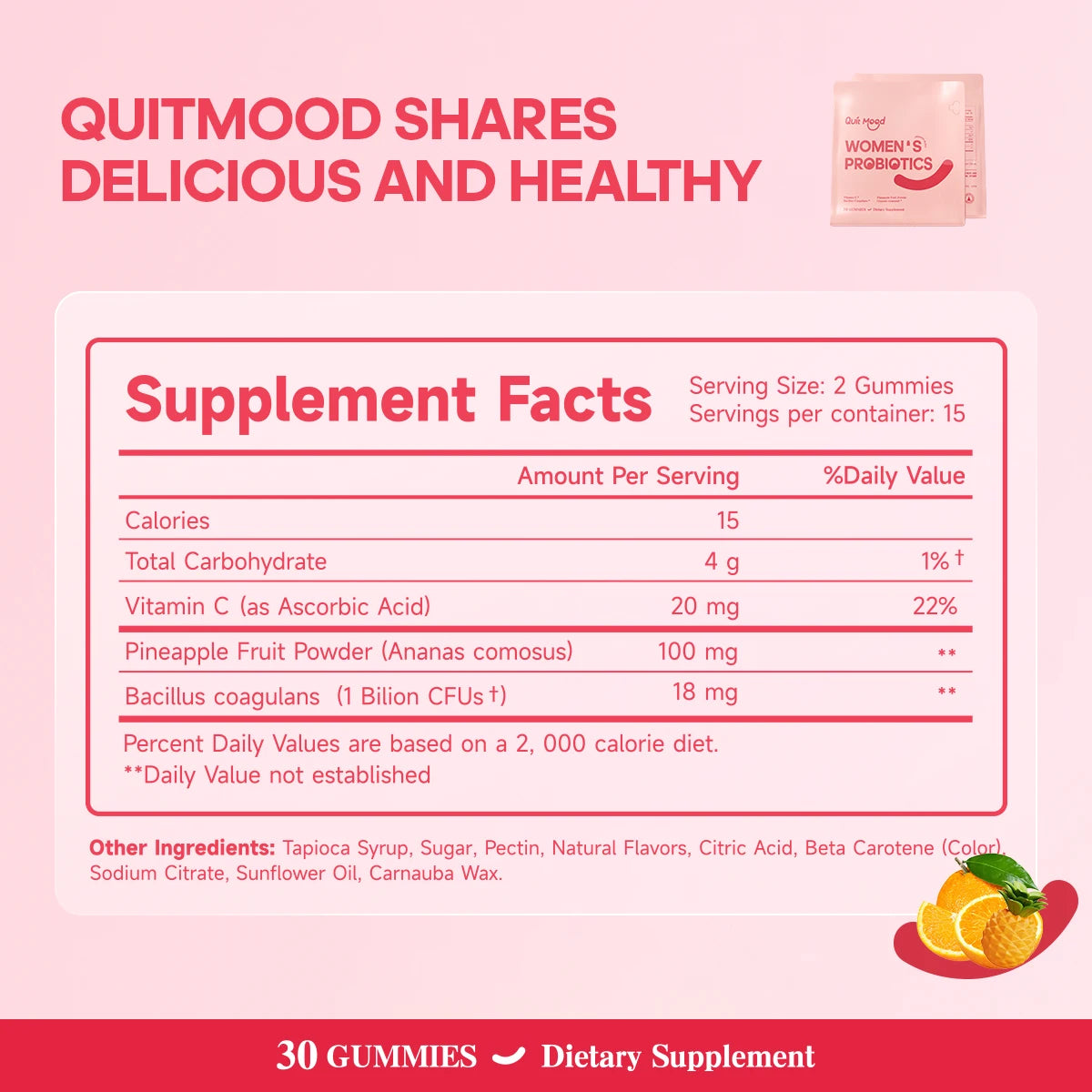 Women's Probiotic pH Balance Gummies – Hawaiian Pineapple Peaceful Pleasures Health and Wellness