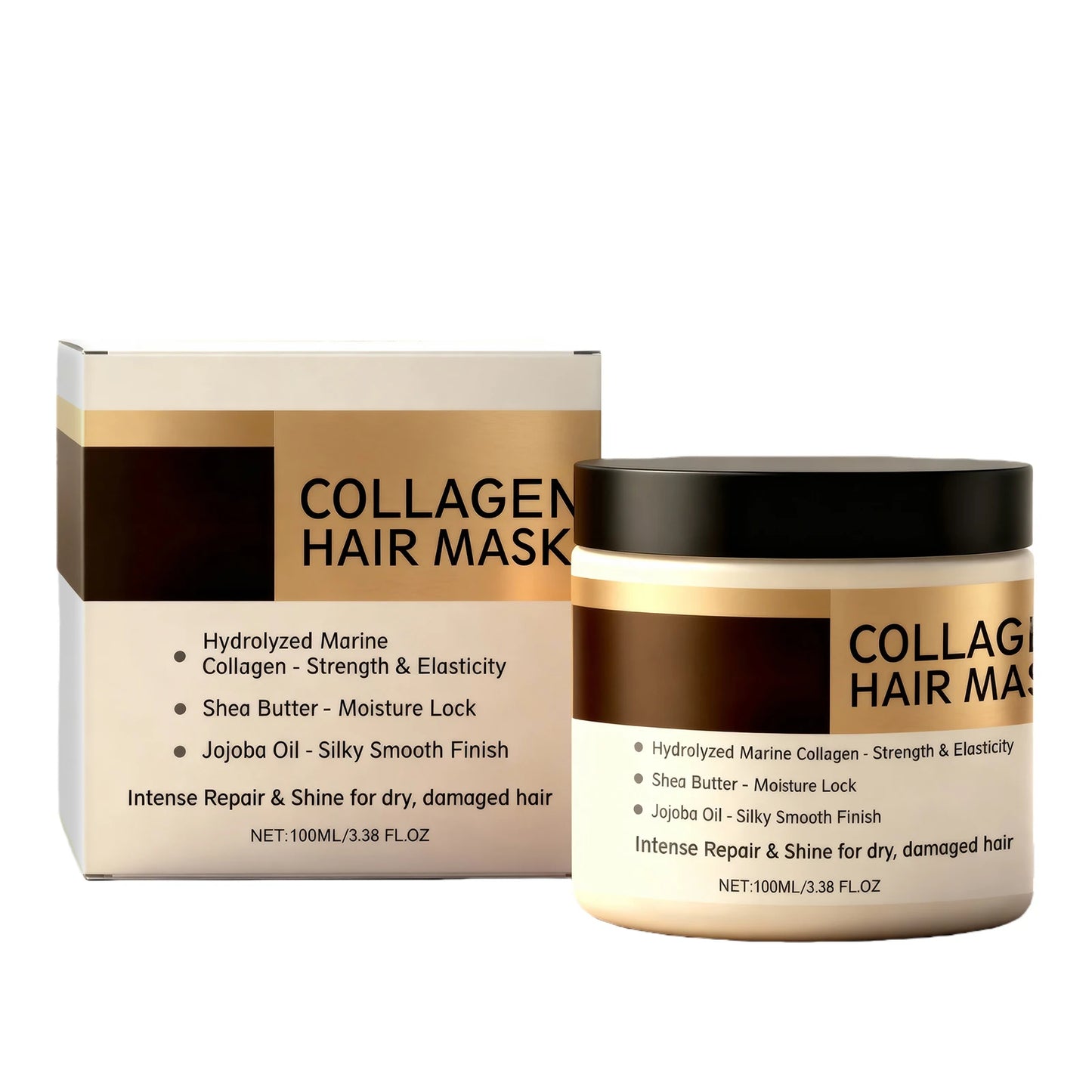 Keratin & Collagen Hair Mask – Argan Oil & Shea Butter | 100ml