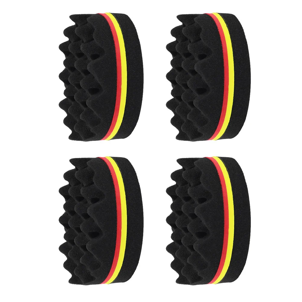 Double-Sided Twist Hair Sponge Brush – Afro Curl Styling