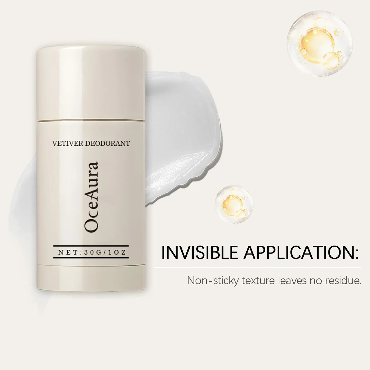 Vetiver Natural Deodorant Stick 30G | Alcohol & Aluminum Free