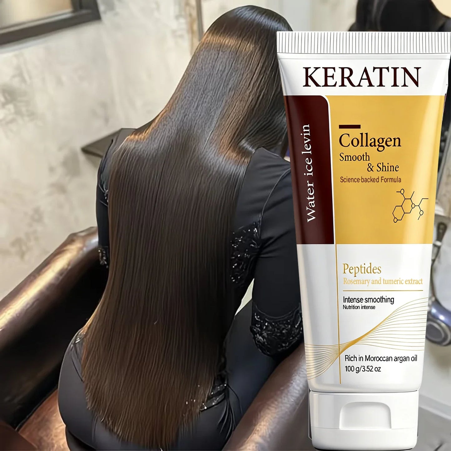Collagen Hair Mask with Keratin & Peptides – Smoothing Treatment