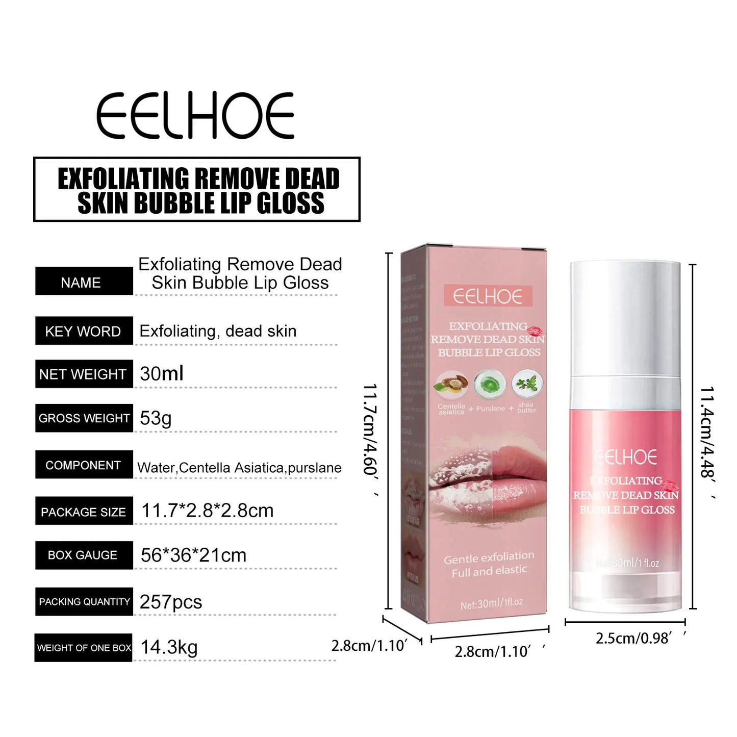 30ml Shea Butter Lip Exfoliating Mask – Moisturize & Smooth