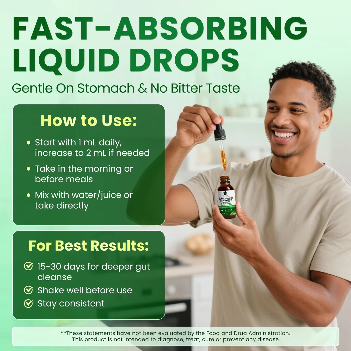Wormwood Black Walnut Soursop Drops – Gut & Immune Support