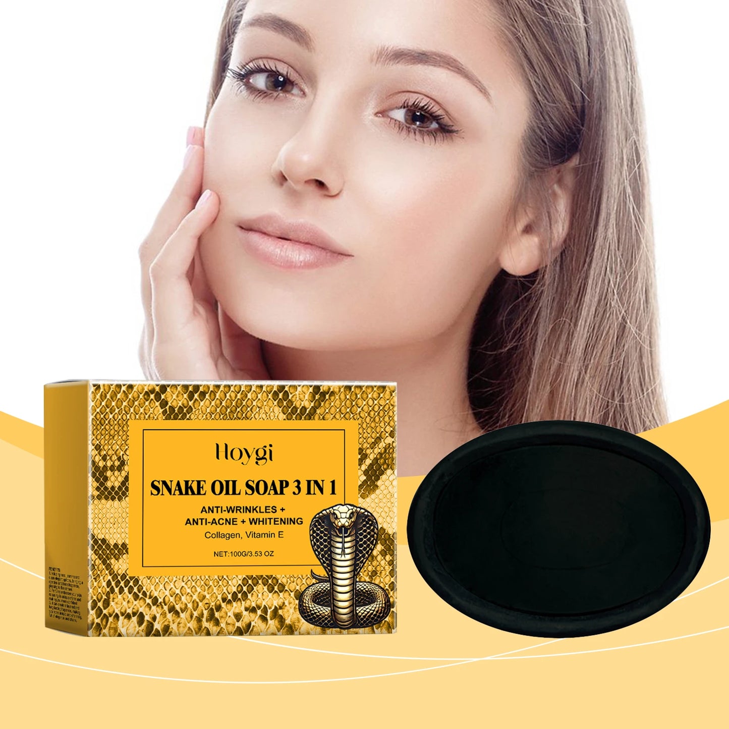 Hoygi Snake Oil Facial Cleansing Soap 100g – Oil Control & Soft Skin