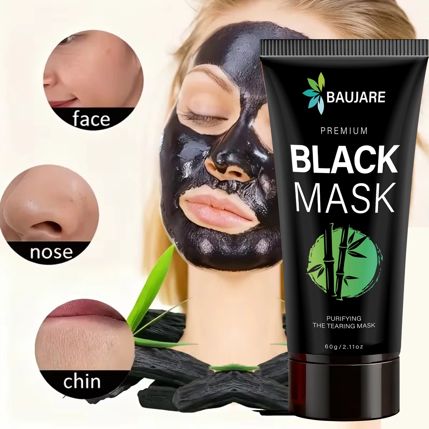 Charcoal & Centella Blackhead Peel Off Mask | Deep Cleansing Peel Off Face Mask Peaceful Pleasures Health and Wellness