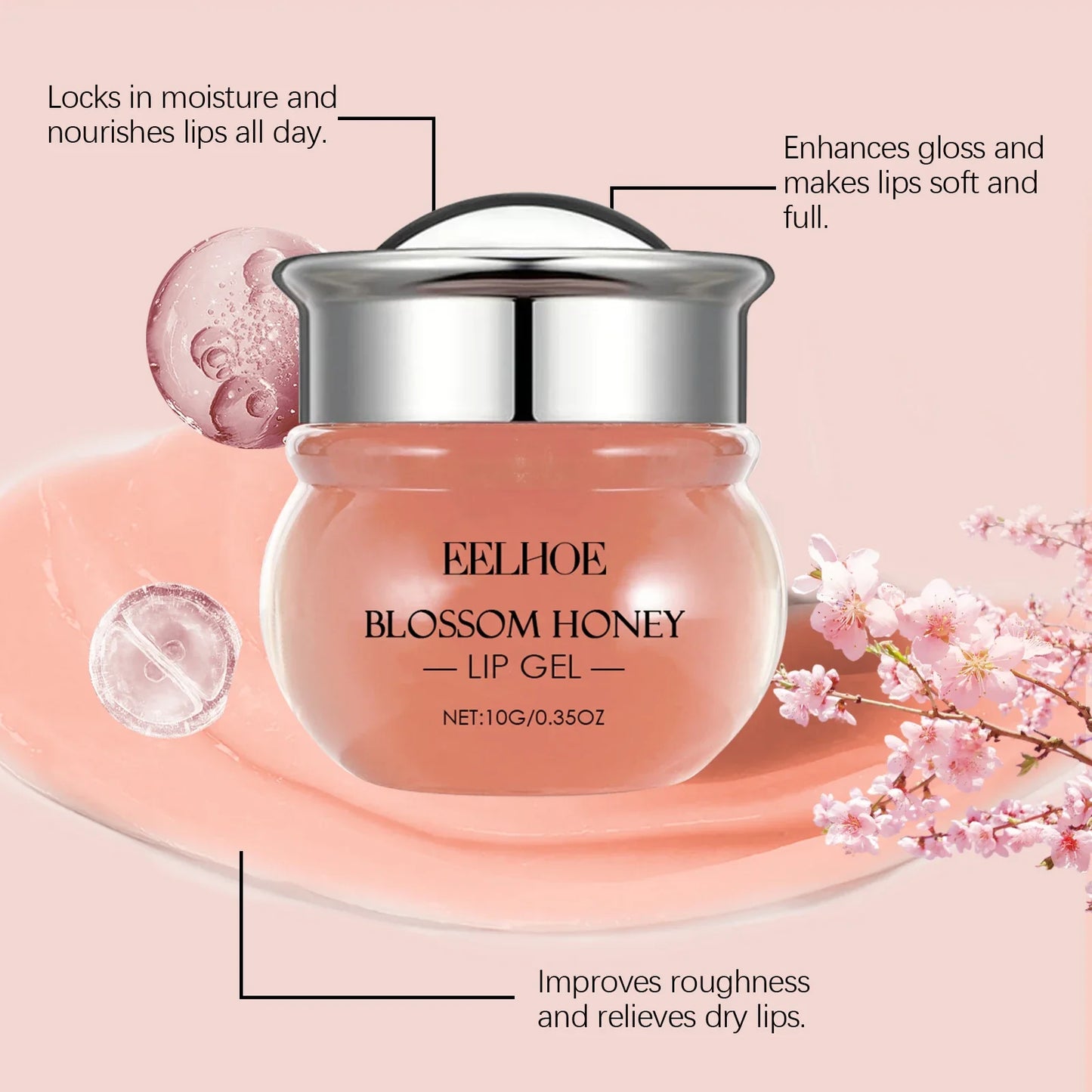 Blossom Honey Lip Gel – Moisturizing & Nourishing Lip Balm