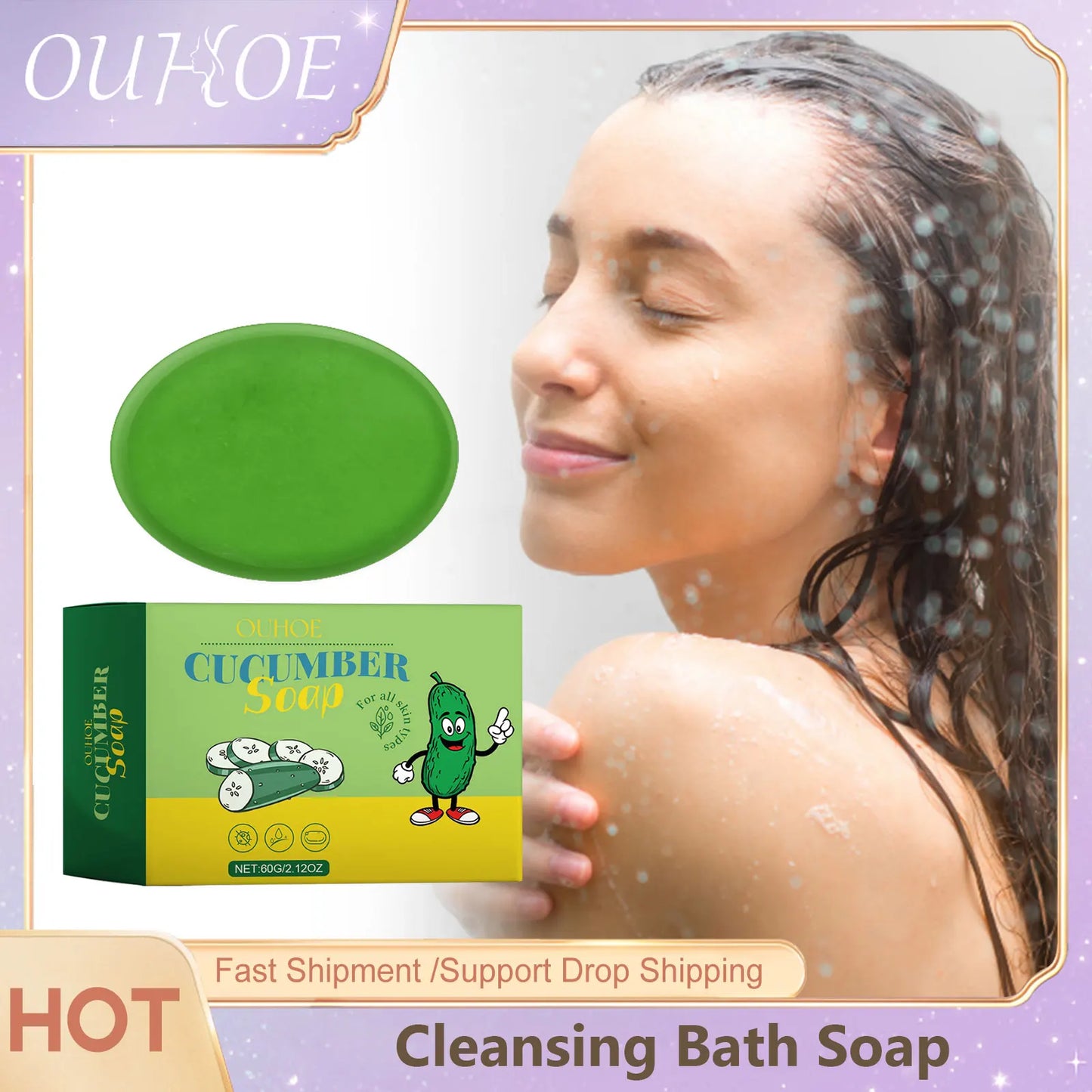 Pore-Cleansing Exfoliating Shower Soap – Oil Control & Nourishing