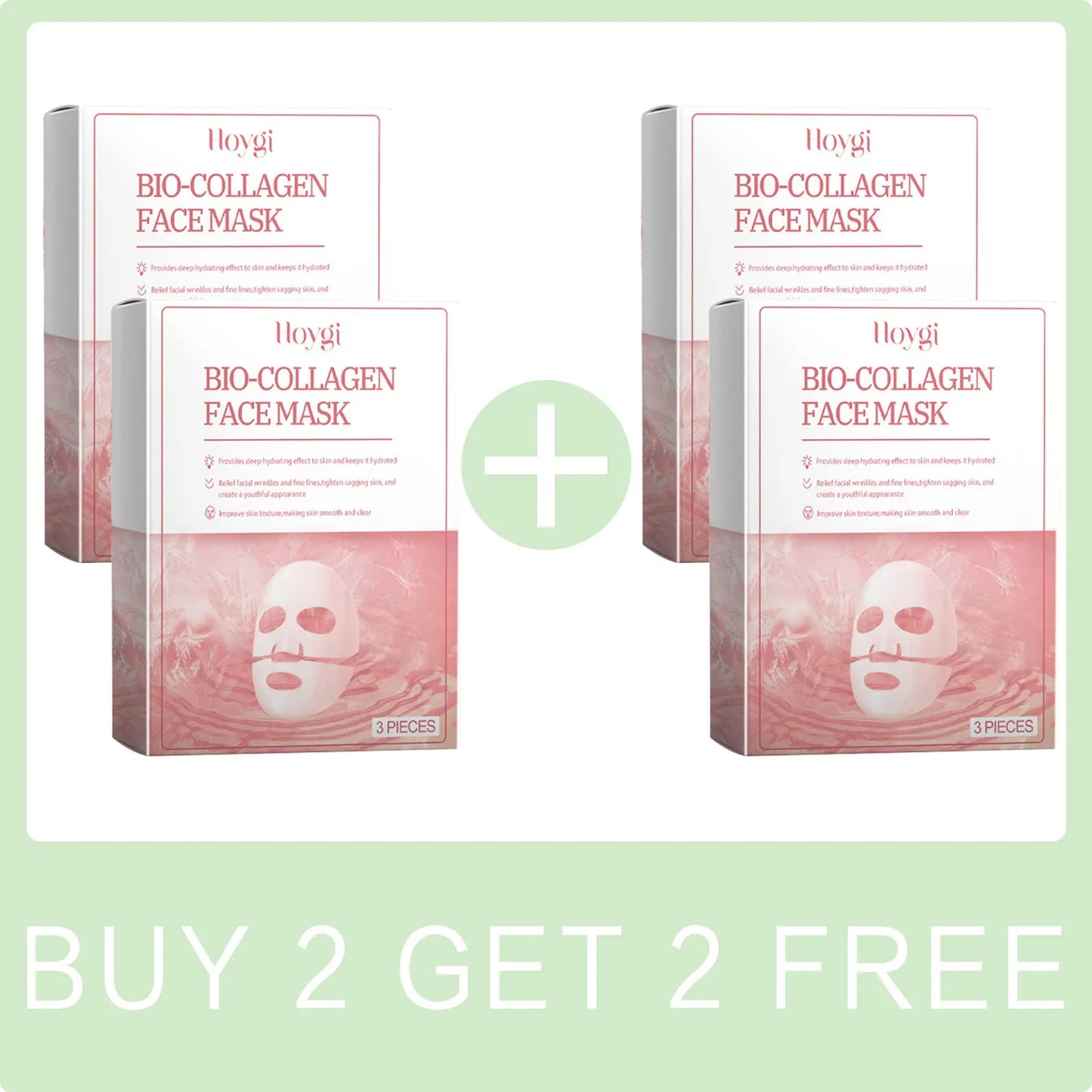 Bio Collagen Face Mask Hydrating Overnight Lifting Rejuvenation Shrink Pores Moisturizing Refreshing Brightening Face Skin Care Peaceful Pleasures Health and Wellness Buy 2 Get 2 Free