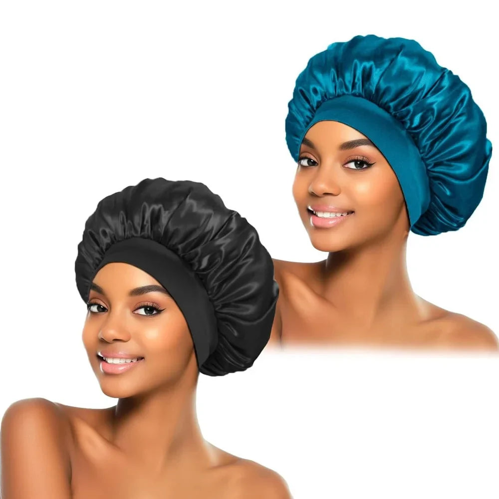 Satin Sleep Hair Bonnet Cap – Frizz-Free Night Cap for Women