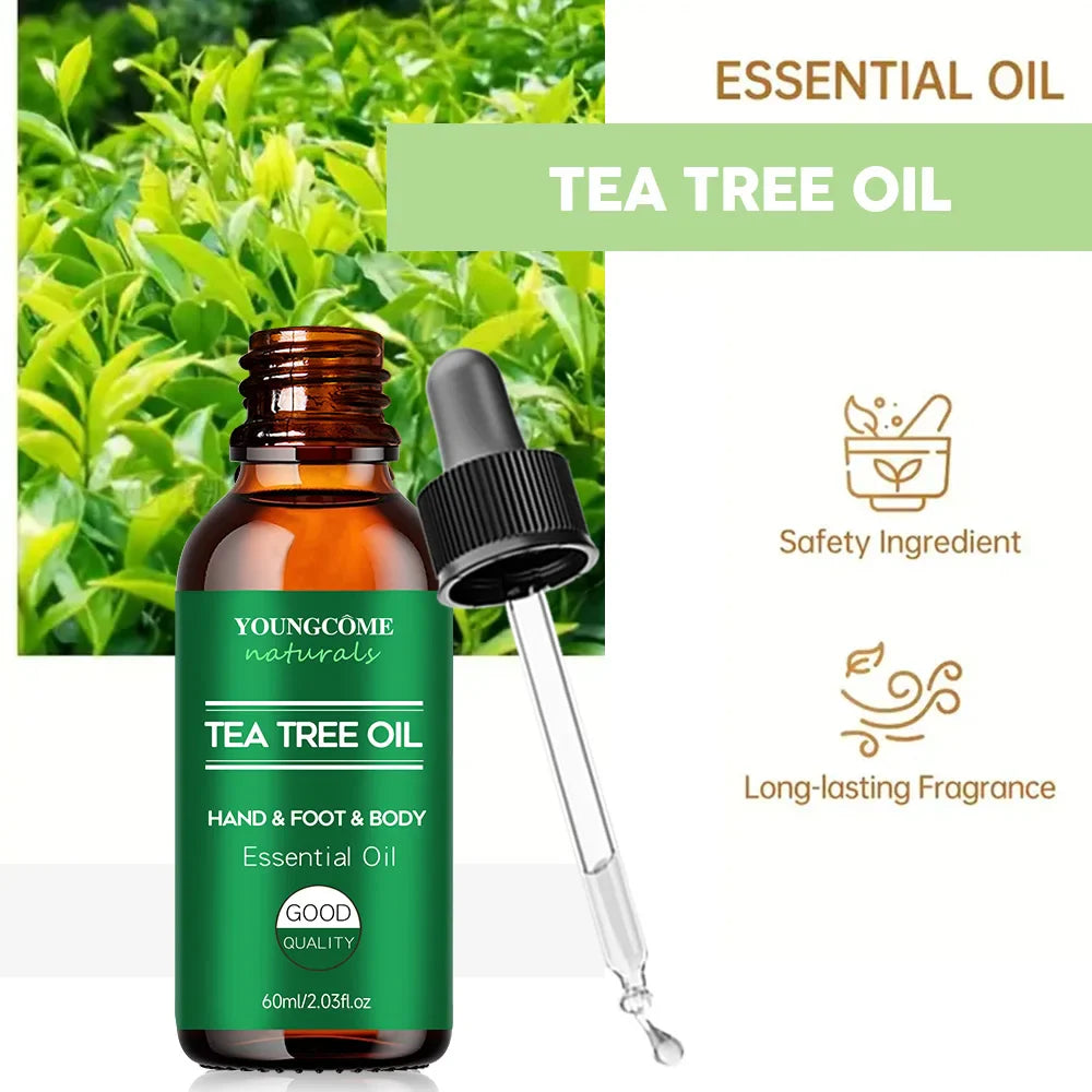 Tea Tree Essential Oil – Face, Body, Hair, Nails & Diffuser