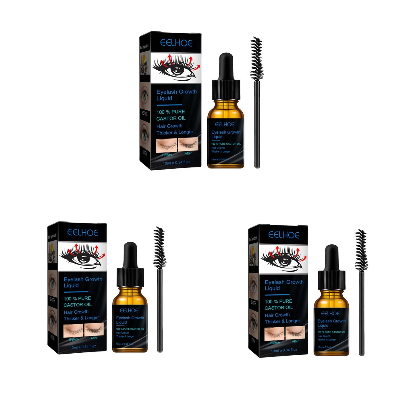 Castor Oil Eyelash Growth Serum – Thicker Lashes | Eelhoe