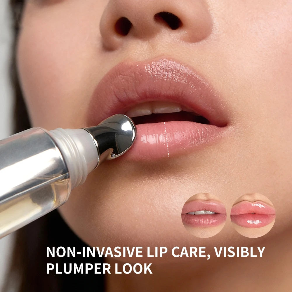 Lip Plumper gloss Lip Volumizer Deep Hydration Nourishing Moisture Smooth Non Sticky Fragrance Free Easy To Apply Lip Care Peaceful Pleasures Health and Wellness
