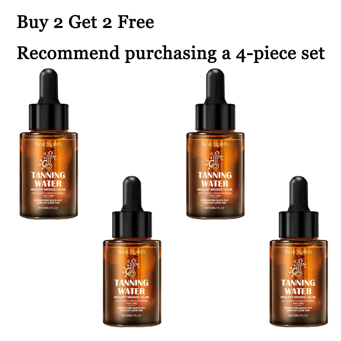 30ml Sunless Self-Tanning Serum – Natural Bronze Glow & Moisture