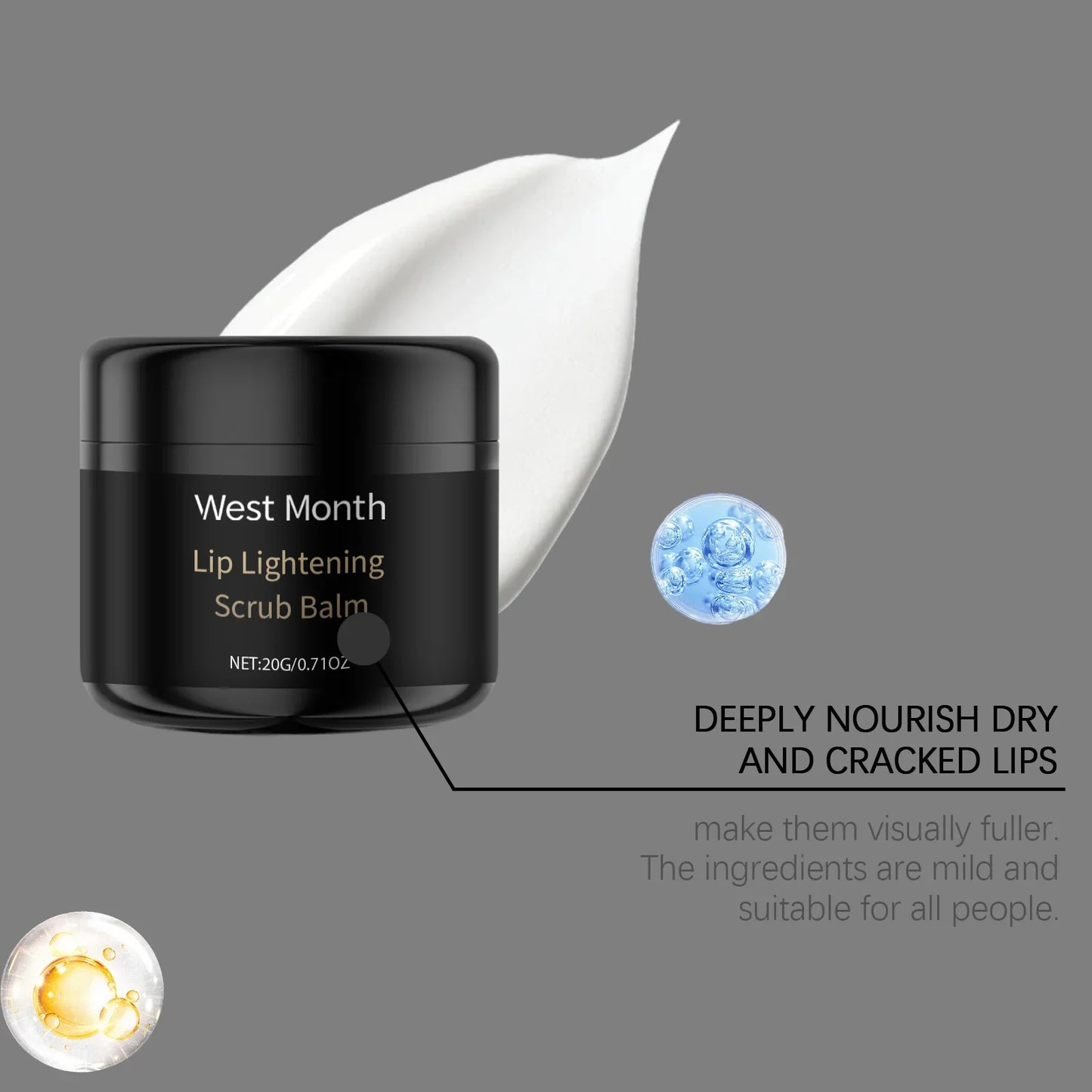 20G Lip Scrub Balm – Exfoliating, Moisturizing & Nourishing