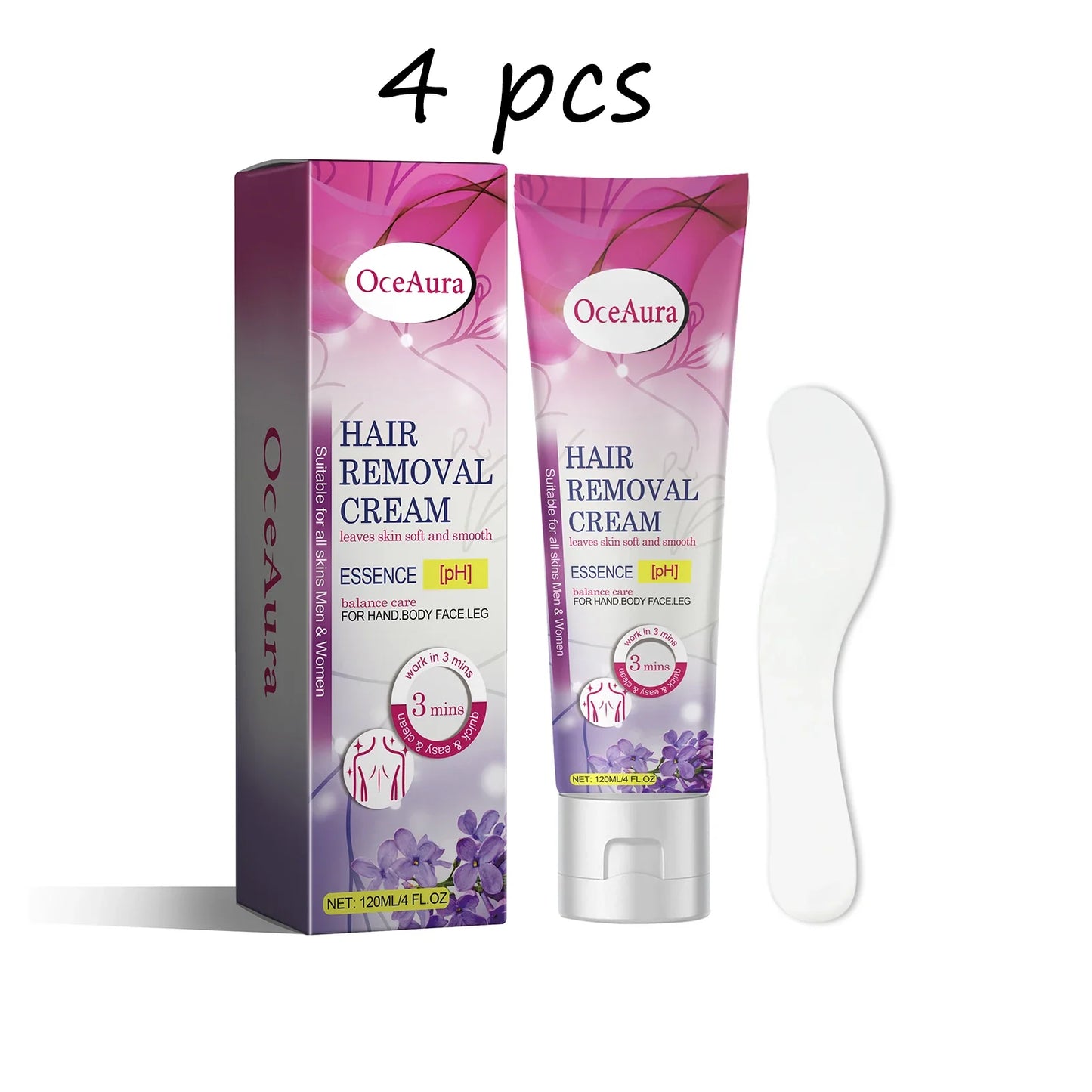 OceAura Herbal Hair Removal Cream – Gentle & Moisturizing 120g