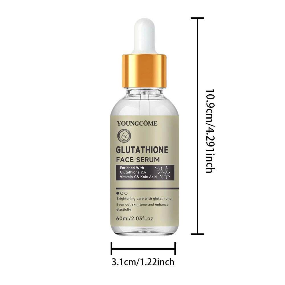 Glutathione Serum for Face for Brightening Skin,Dark Spot Corrector Sensitive Skin Cell Regenerating Lifting Skincare 40ml/60ml Peaceful Pleasures Health and Wellness 60ML
