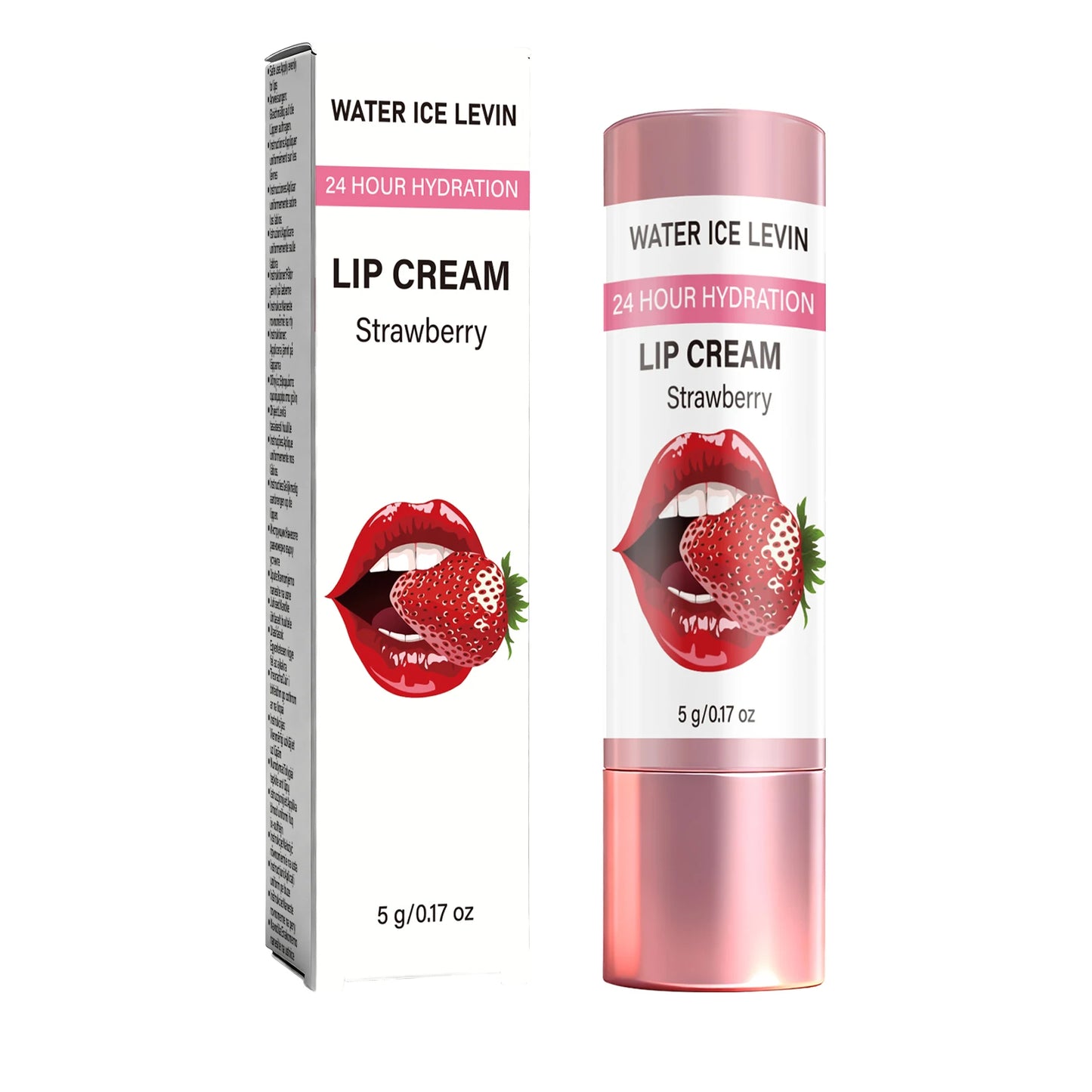 24H Strawberry Extract Hydrating Lip Cream | Water Ice Levin
