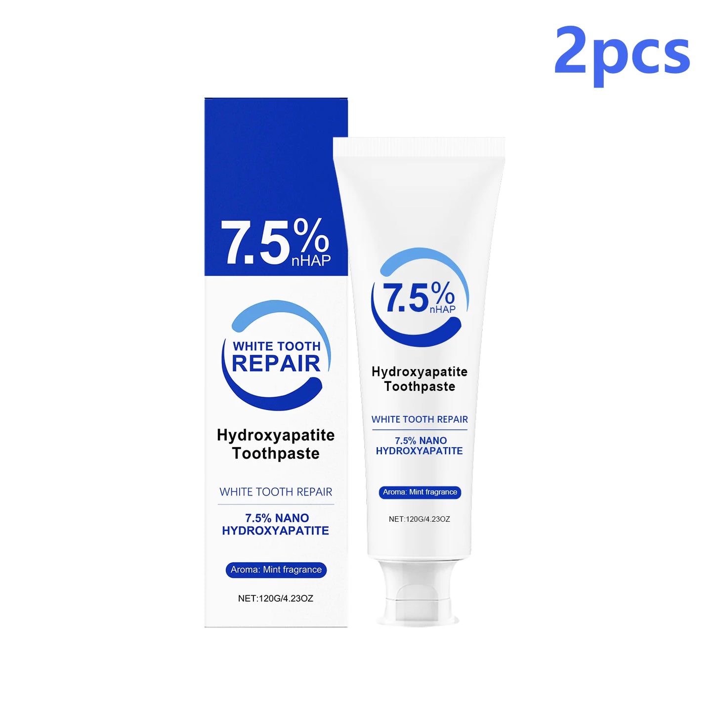 Nano Hydroxyapatite Toothpaste | Whitening & Fresh Breath 120g