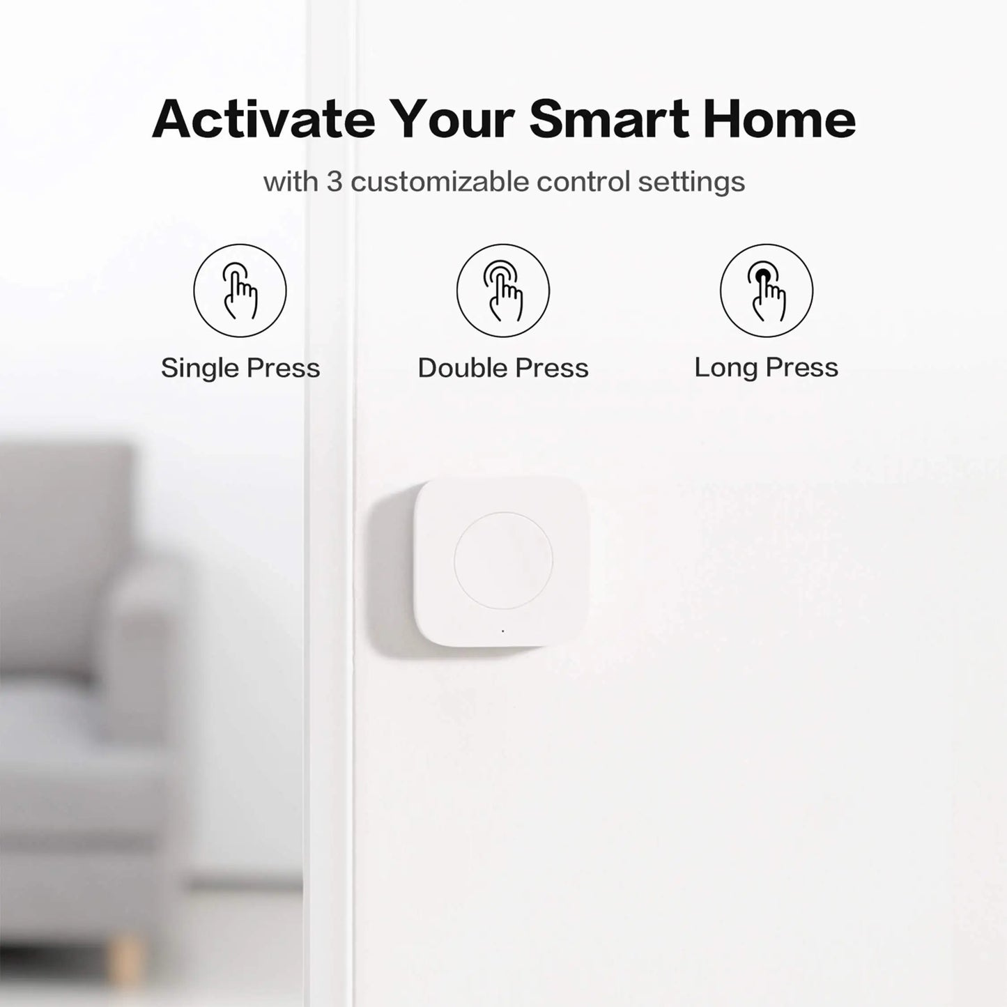 Aqara Mini Wireless Switch Zigbee Sensor One Key Control Smart Button Smart Remote Control For Apple HomeKit Mijia Xiaomi Peaceful Pleasures Health and Wellness