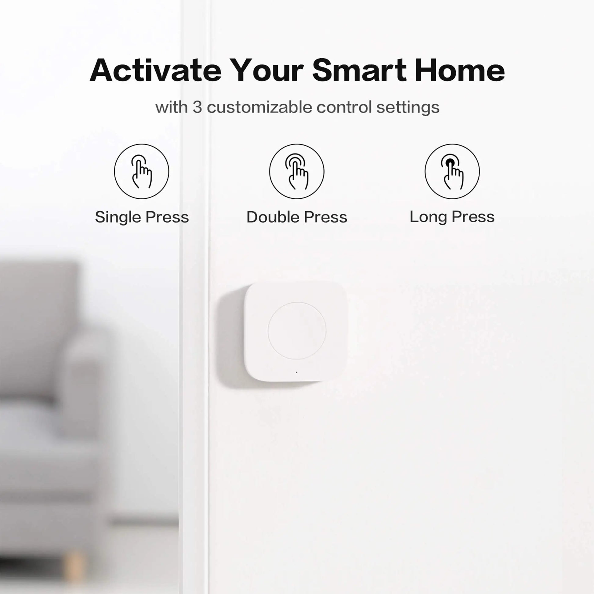 Aqara Mini Wireless Switch Zigbee Sensor One Key Control Smart Button Smart Remote Control For Apple HomeKit Mijia Xiaomi Peaceful Pleasures Health and Wellness