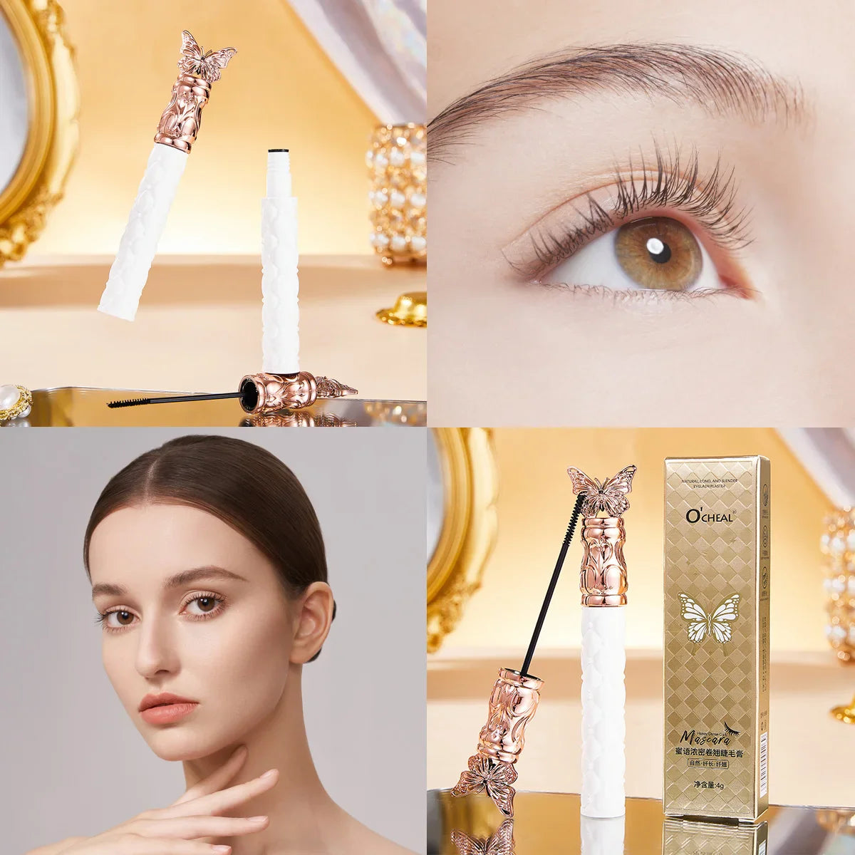 O'Cheal Black Mascara – Waterproof, Volumizing & Lengthening