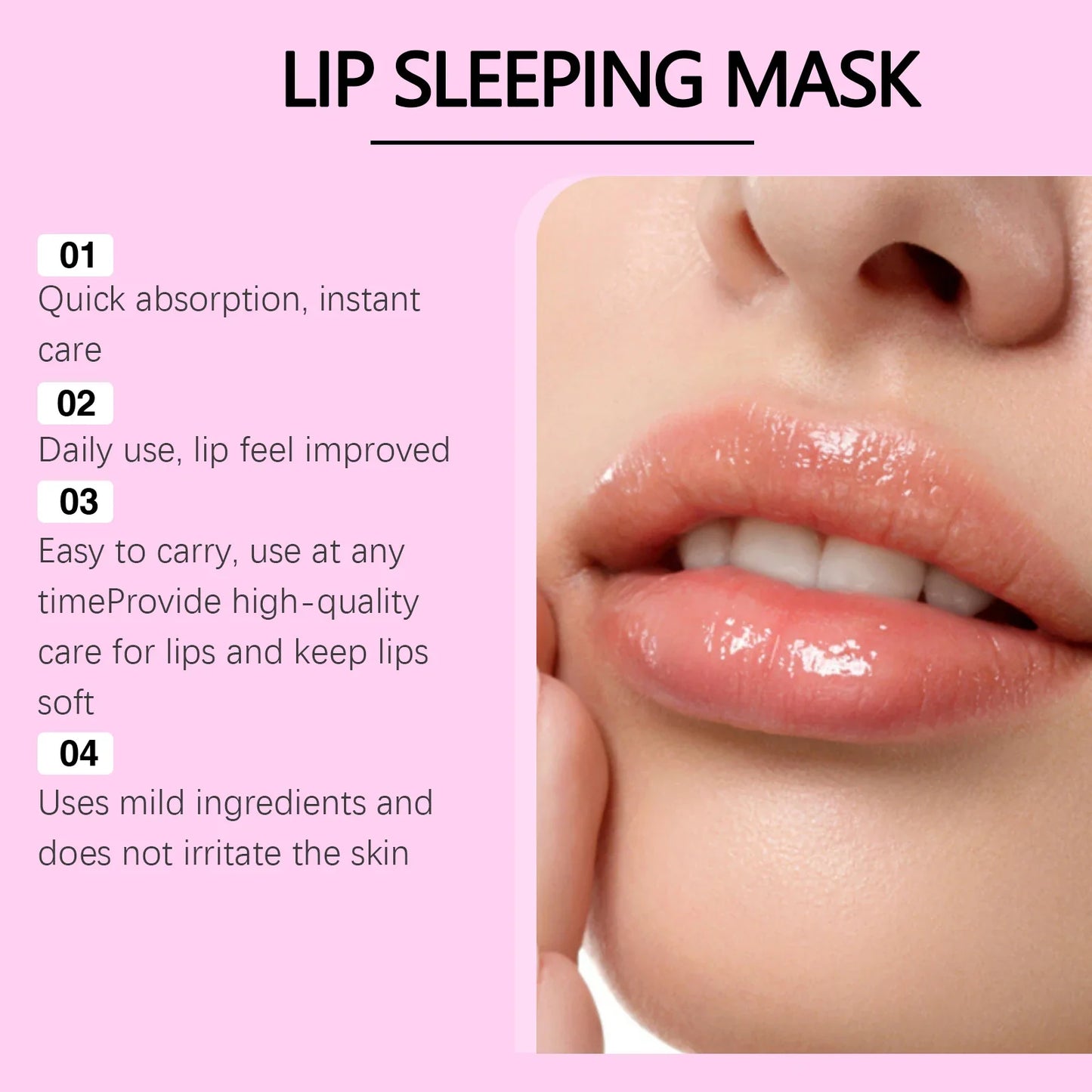 Pink Avocado Lip Sleeping Mask – Moisturize & Fade Fine Lines