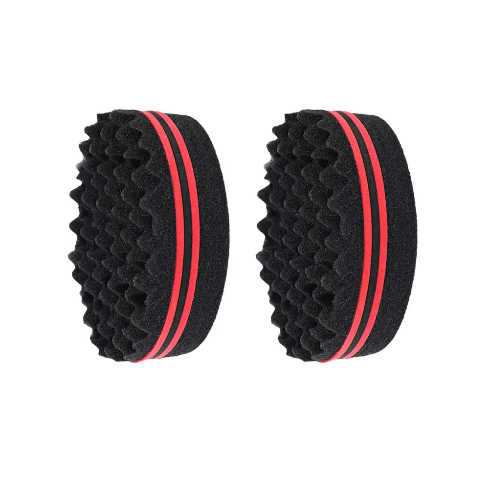 Double-Sided Twist Hair Sponge Brush – Afro Curl Styling