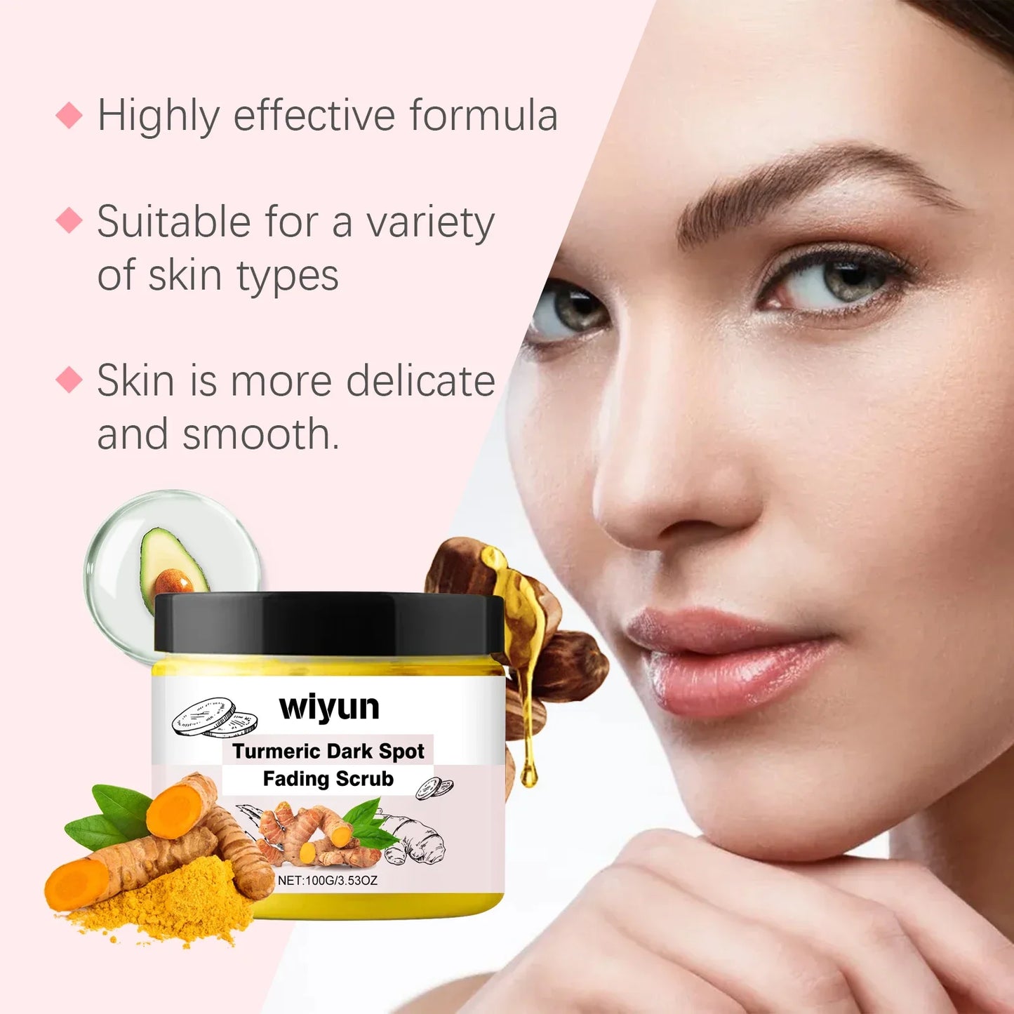Turmeric Body Scrub Cream – Exfoliate, Brighten & Moisturize