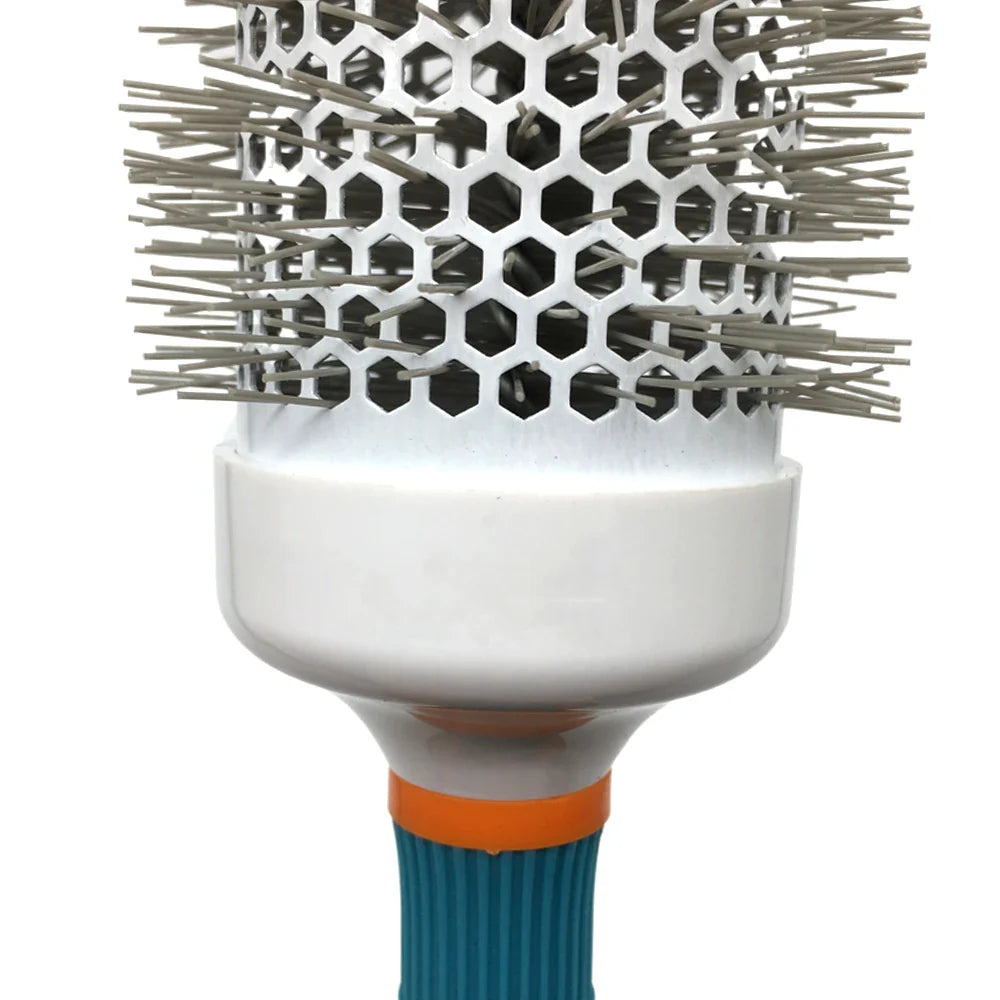 Professional Round Hair Brush & Comb Styling Set – Blue