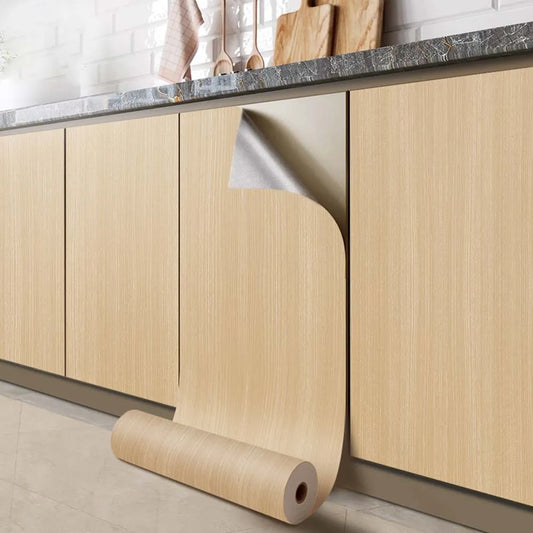 Wood Grain Peel & Stick Wall Film – Waterproof Cabinet Sticker Peel & Stick Wallpaper Oasis Select
