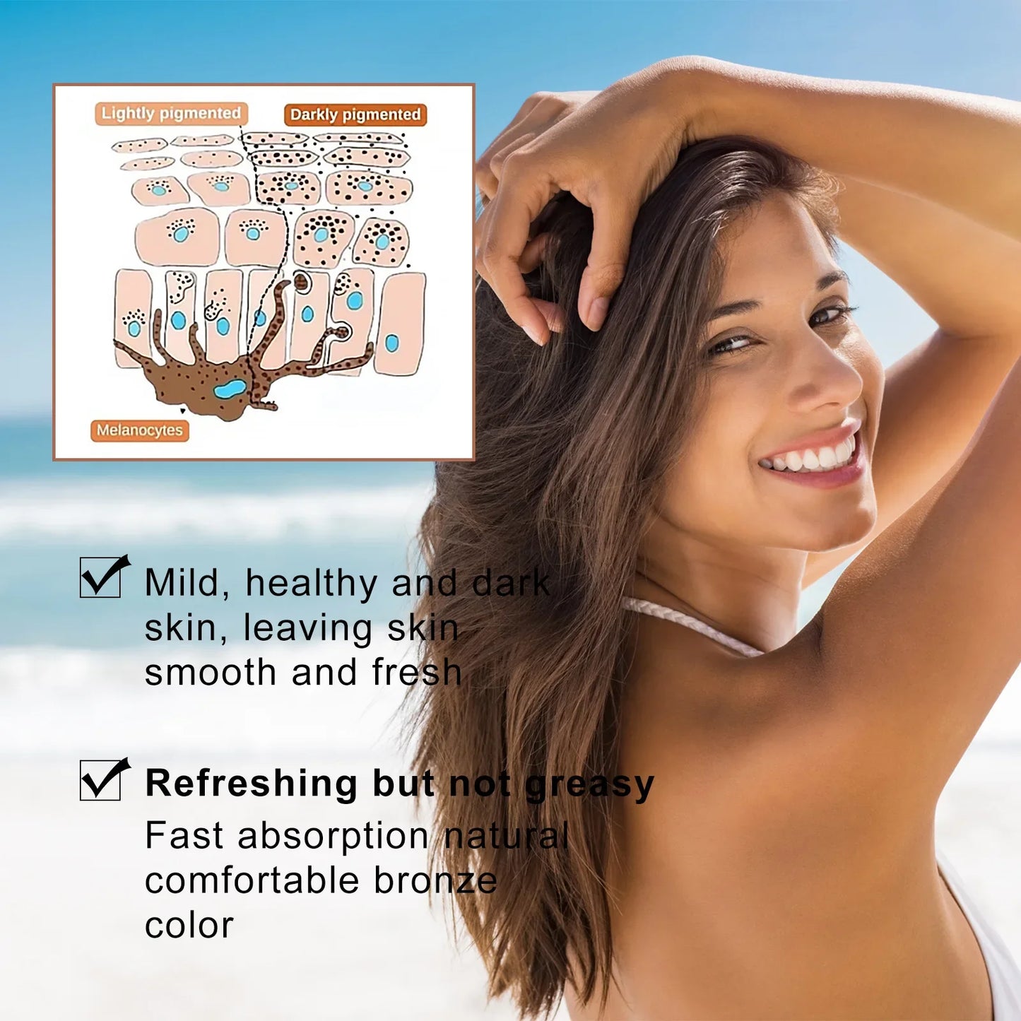 Jaysuing Tanning Accelerator Gel – Sunless Self-Tanner 100g
