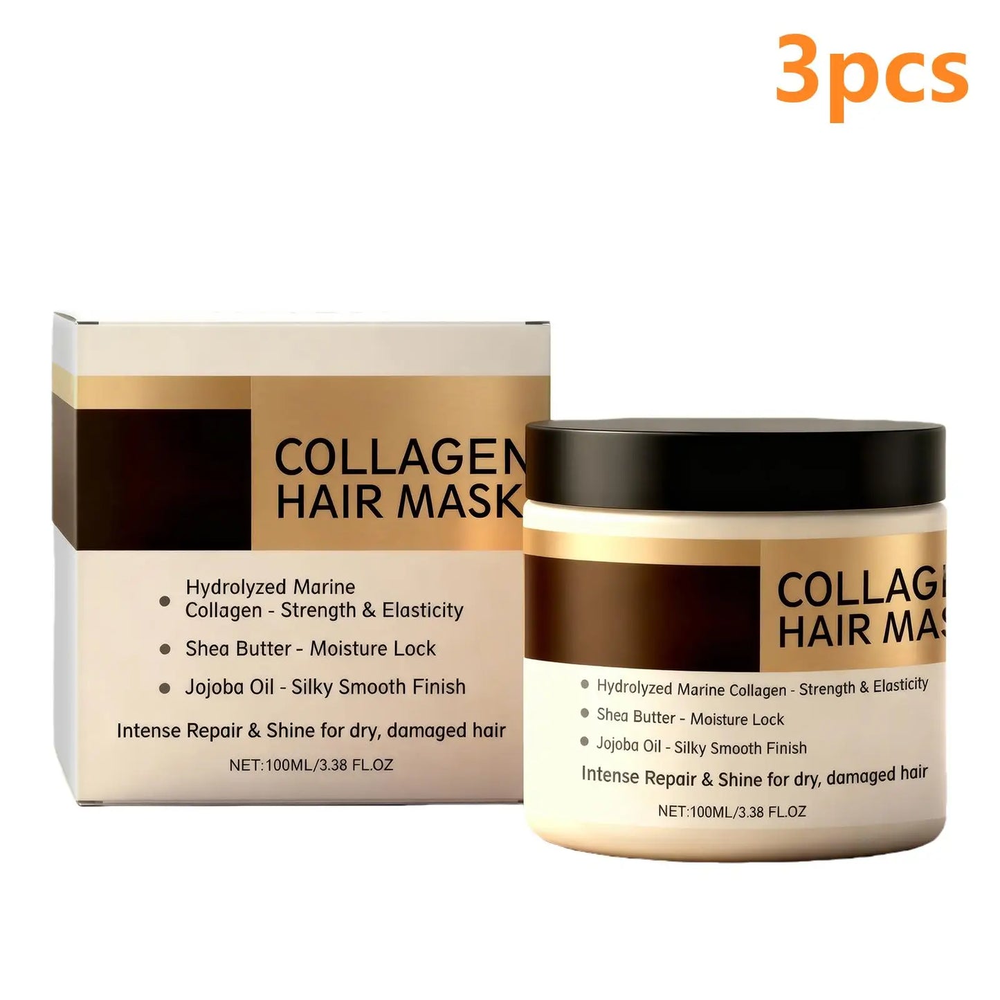 Keratin & Collagen Hair Mask – Argan Oil & Shea Butter | 100ml