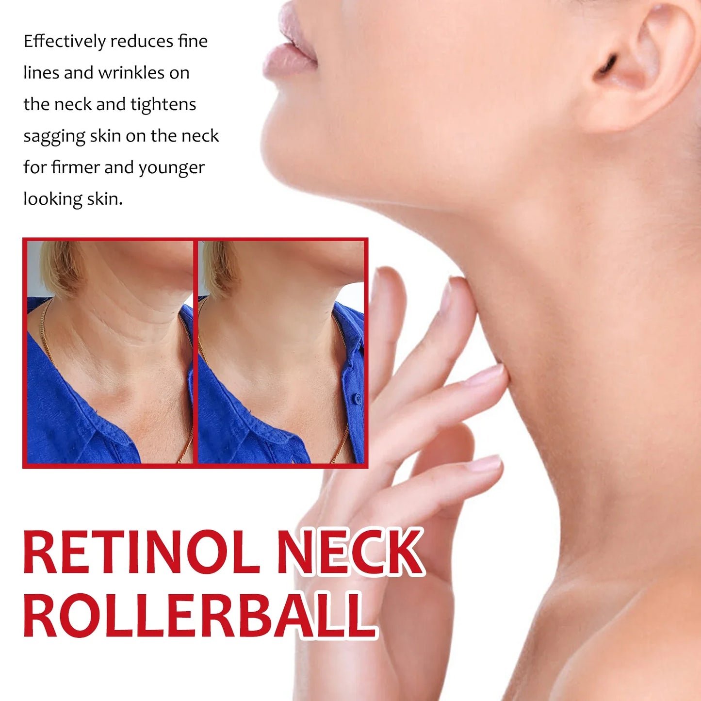 Retinol Neck Serum Roller – Firm, Lift & Moisturize