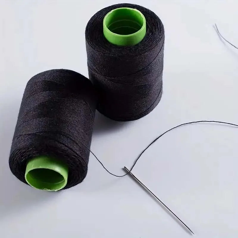 Black & White Sewing Thread Set with Assorted Hand Needles