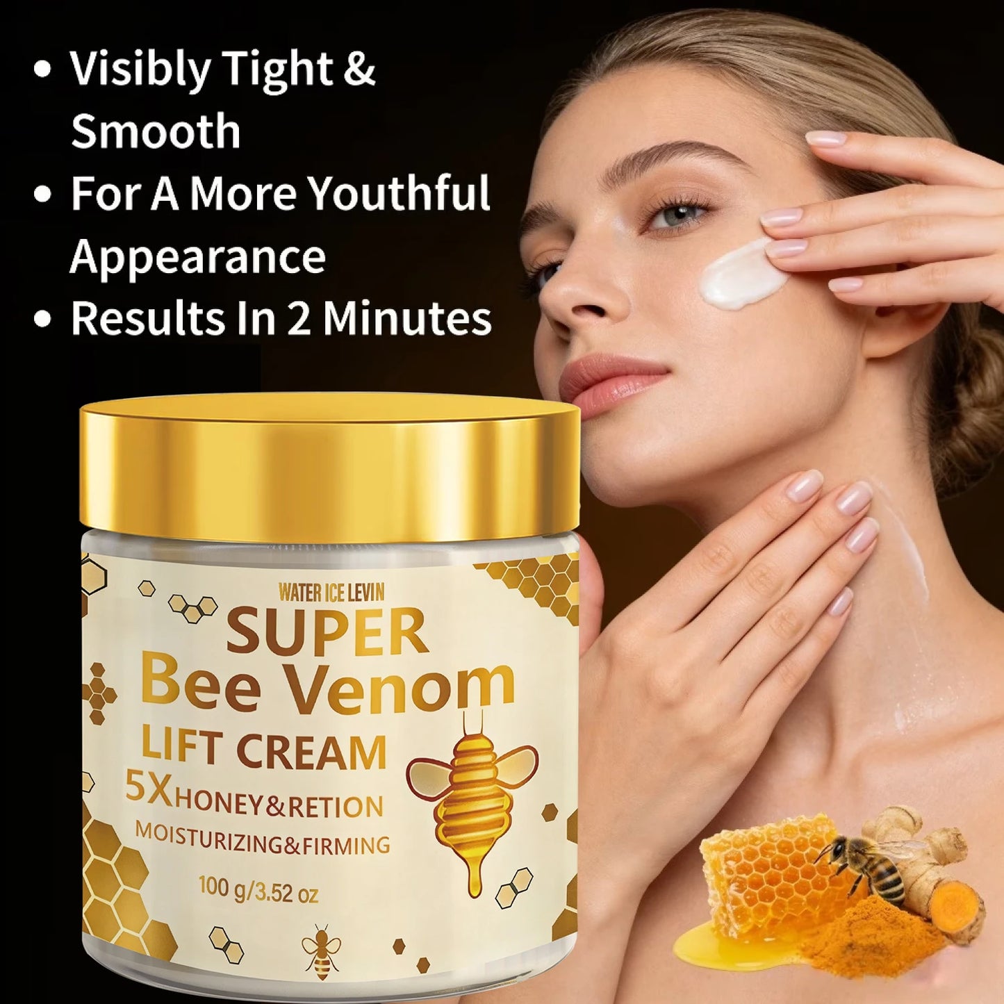 Bee Venom Firming Face Cream | Retinol, Hyaluronic Acid & Niacinamide Firming Face Cream Peaceful Pleasures Health and Wellness