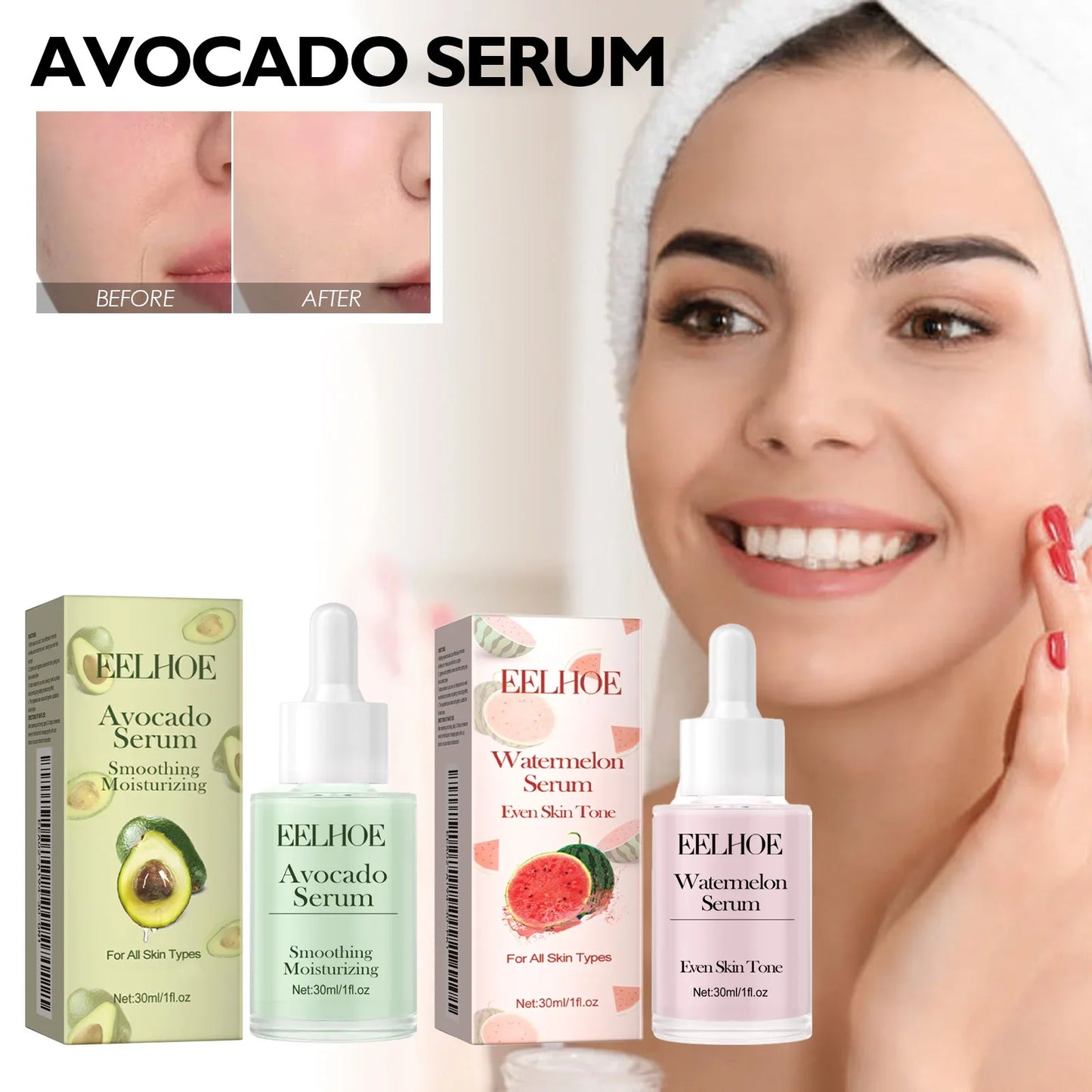 Watermelon Face Serum 30ml – Hydrating & Anti-Aging Glow