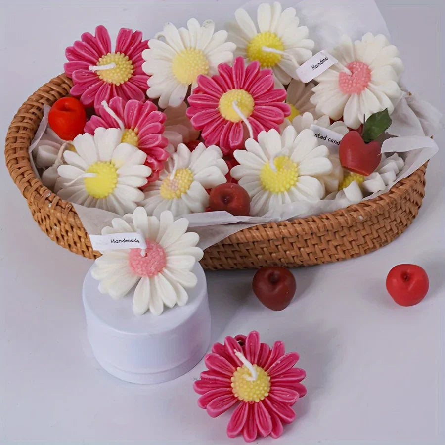 3D Daisy Flower Silicone Mold – DIY Candle, Resin & Soap