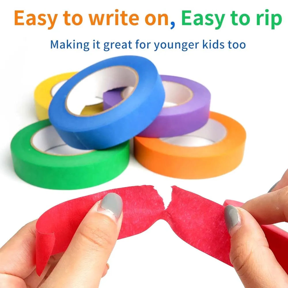 20M Colored Masking Tape for Artists, Painters & Crafts