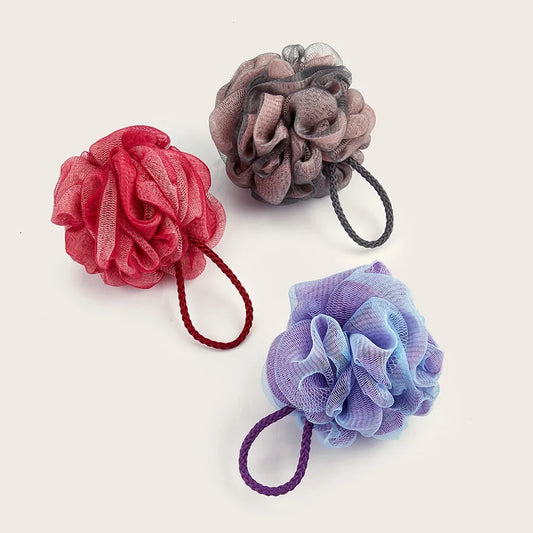 Dual-Color Exfoliating Bath Sponge Puff – Soft Body Scrubber Bath Sponge Scrubber Oasis Select
