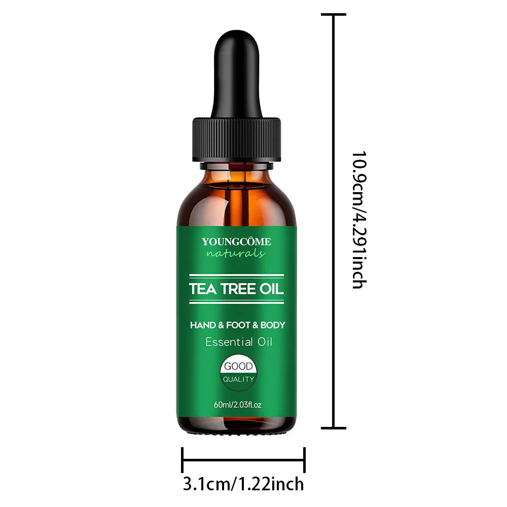 Tea Tree Essential Oil – Face, Body, Hair, Nails & Diffuser
