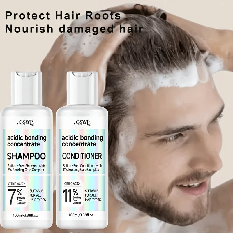 GSWP shampoo and conditioner set. Gently cleanses, deeply moisturises,provides premium care. Controls oiliness for volume. 200ML Peaceful Pleasures Health and Wellness