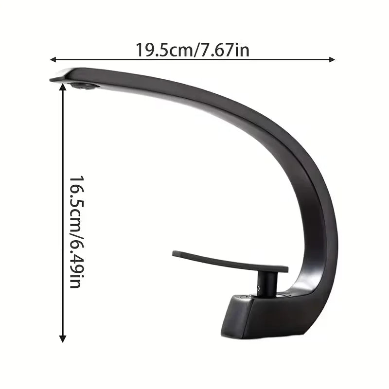 Black Brass Basin Faucet | Single Hole Deck Mount Mixer Tap