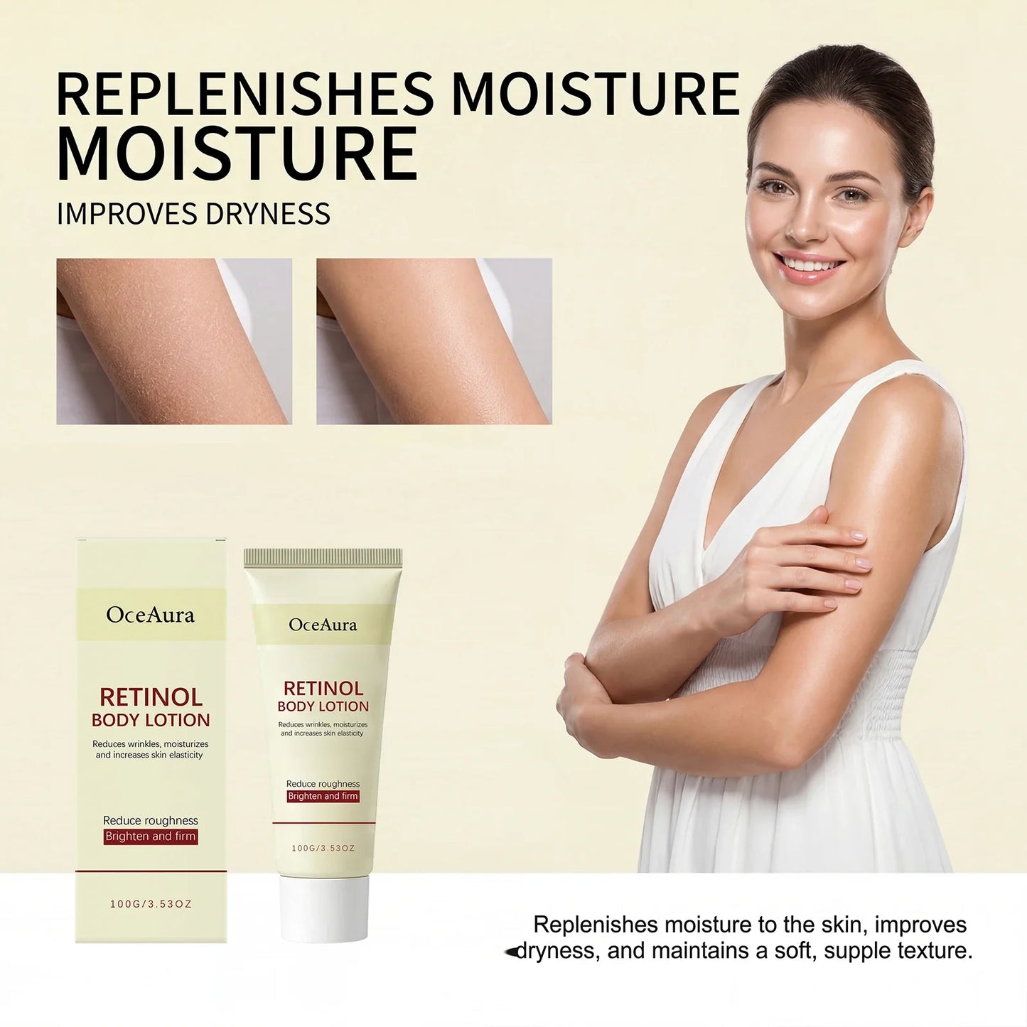 OceAura Retinol Body Lotion – Moisturizing, Firming & Glowing