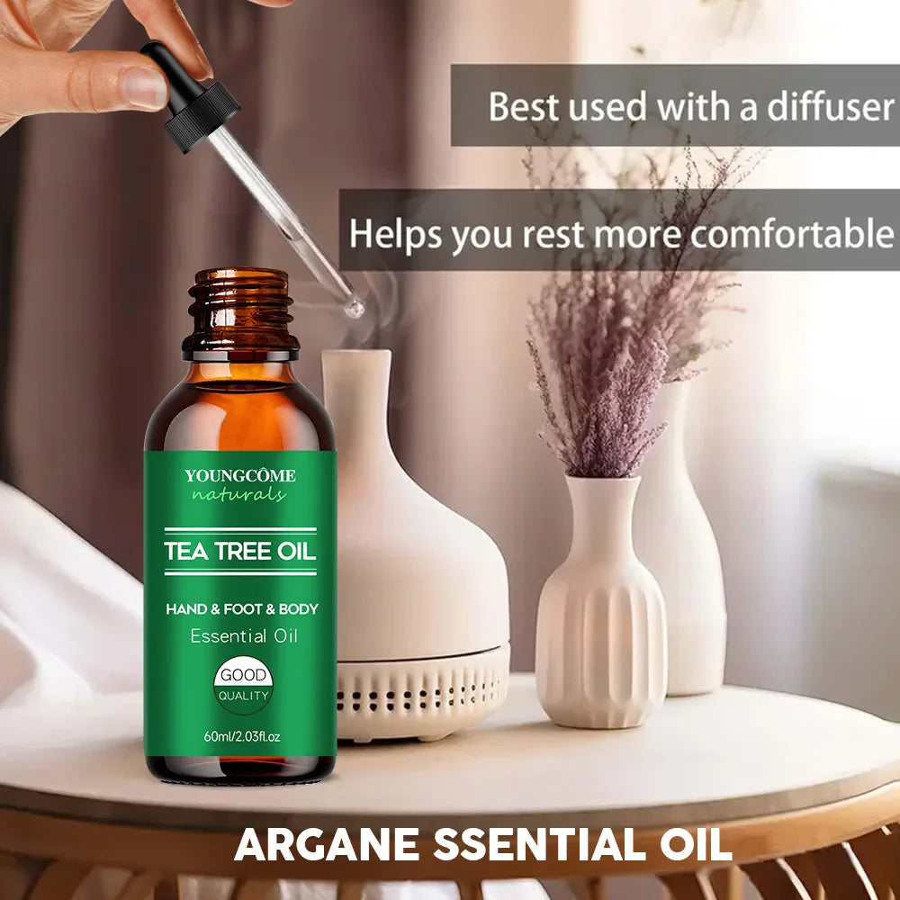 Tea Tree Essential Oil – Face, Body, Hair, Nails & Diffuser