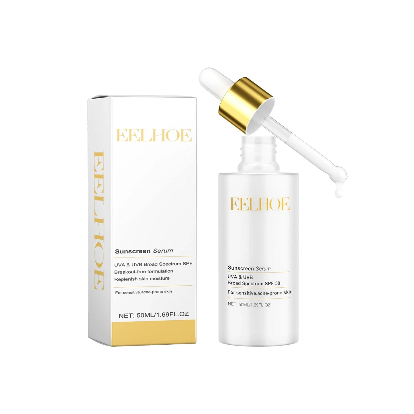 50ml Sunscreen Serum – Moisturizing, Non-Greasy SPF Facial