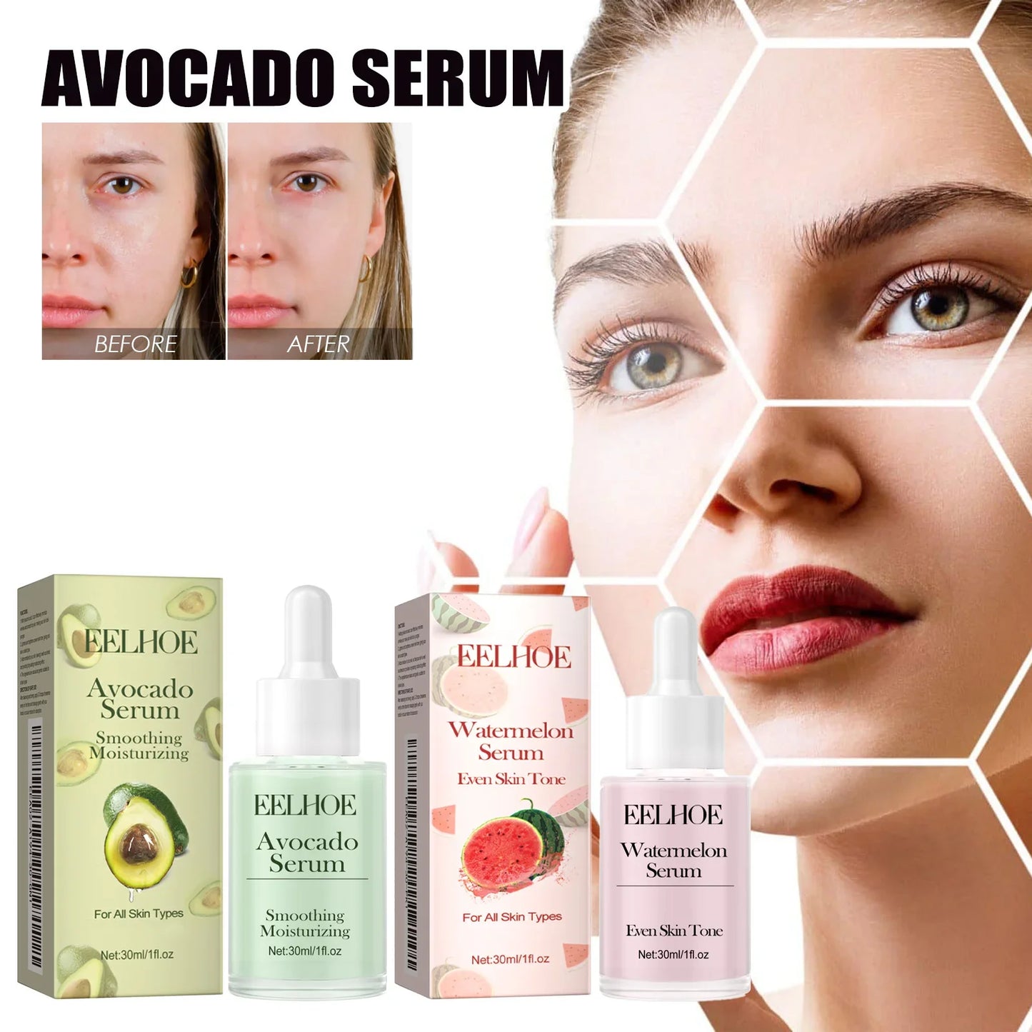 Watermelon Face Serum 30ml – Hydrating & Anti-Aging Glow