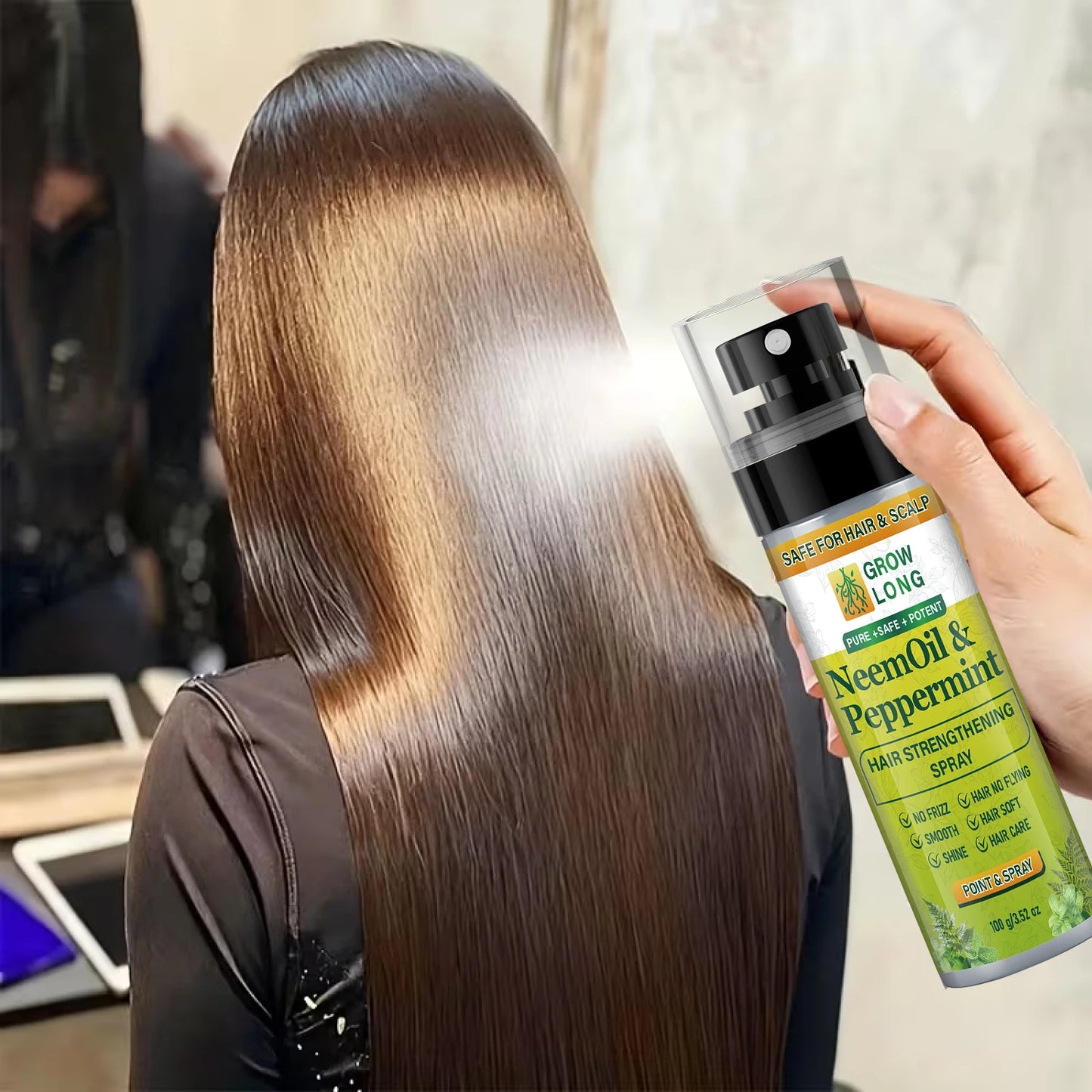 Anti-Frizz Hair Spray with Biotin, Keratin & Collagen – 100g